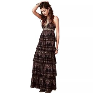 Free People Five Tier boho-style Maxi Dress